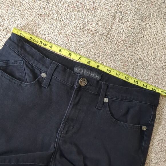 Rock & Republic Women's Black Stretch skinny Jeans Size 10 - Picture 3 of 8